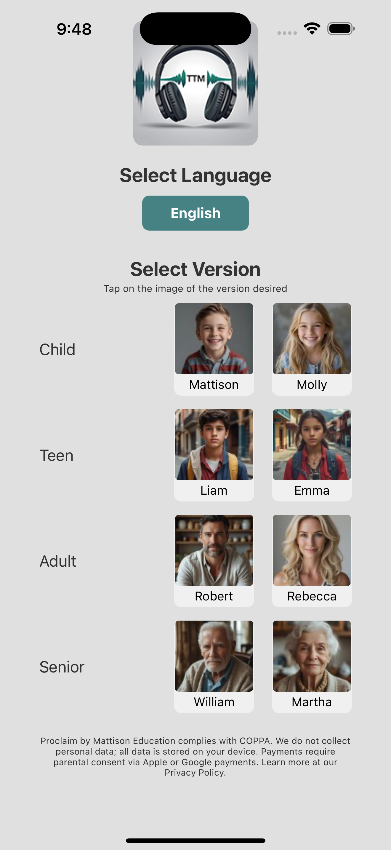 Select Template