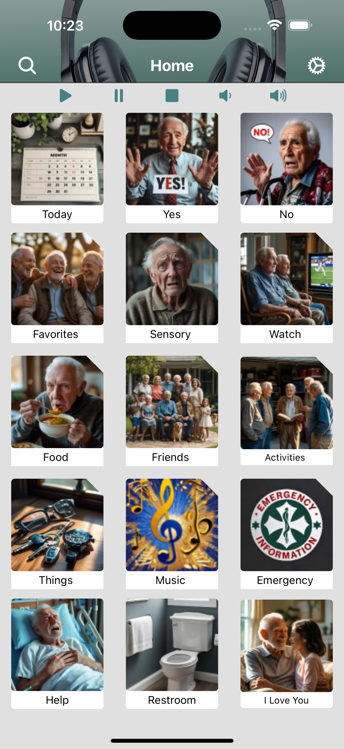 Male Senior Home Page